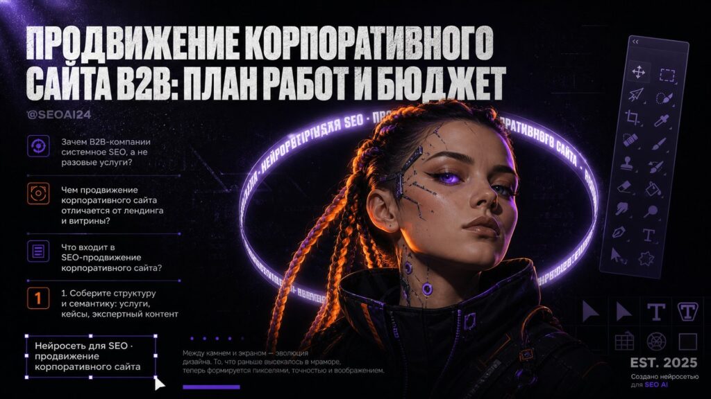 Продвижение корпоративного сайта B2B: план работ и бюджет